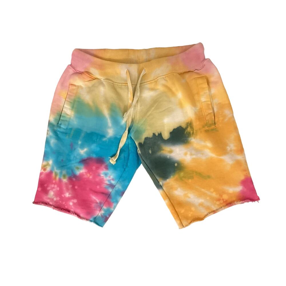 La Detresse Strawberry Fields Tie Die Bermuda Shorts Size XSmall